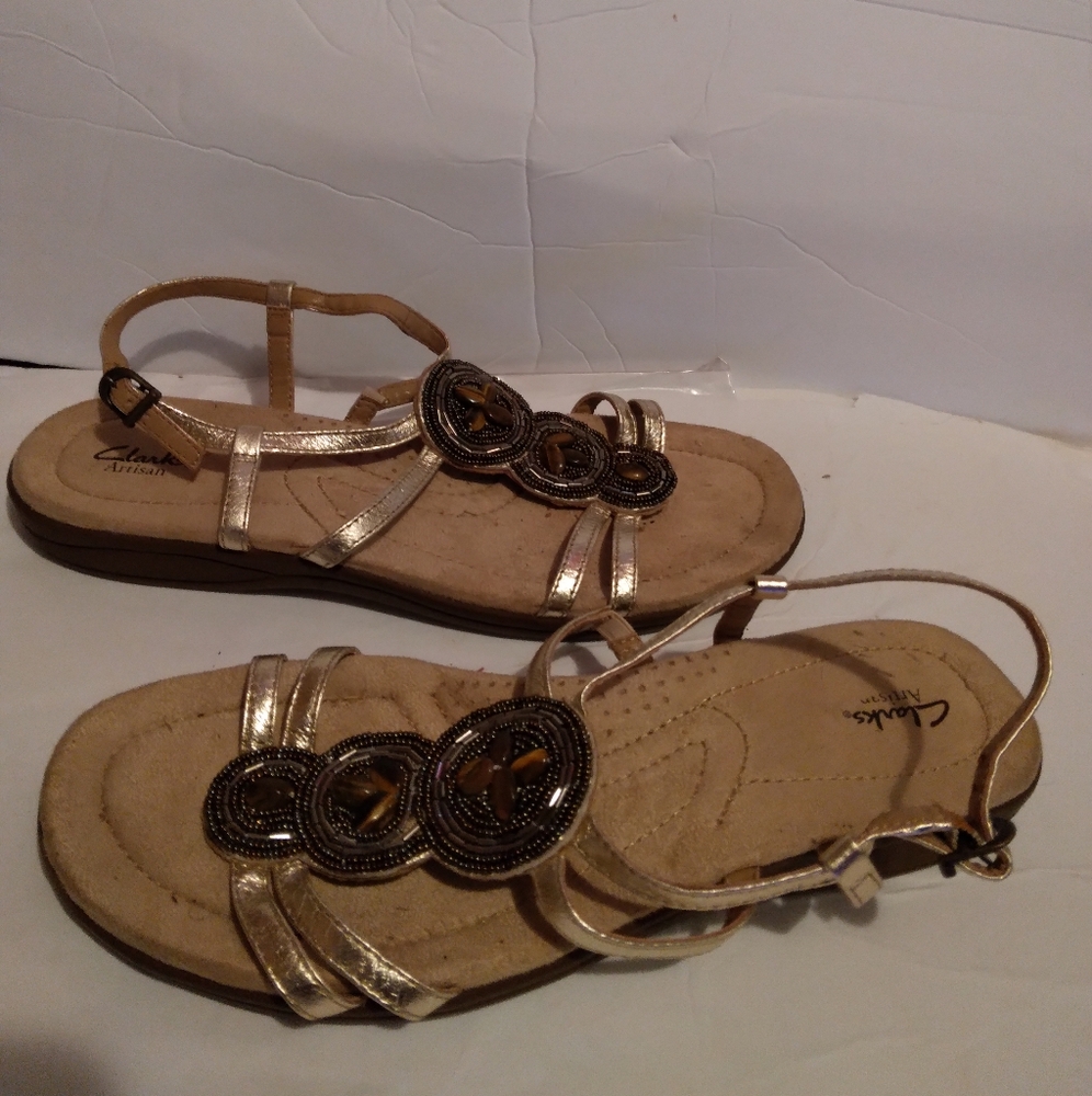 Clark's jewel and hardware design sandals